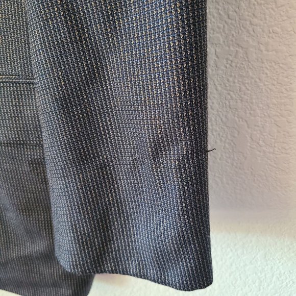 Joseph Abboud Nordstrom US Men's Size 42R Silk Wool Navy Sport Coat - Picture 3 of 14